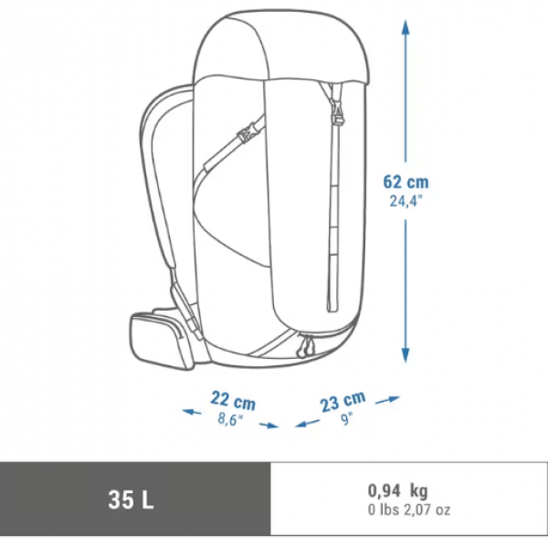 ΣΑΚΙΔΙΟ ΚΑΤΑΣΚΗΝΩΣΗΣ ΜΑΥΡΟ 35L